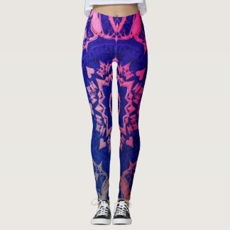 Leggings Colores azul y rojo en modernos personalizados ele