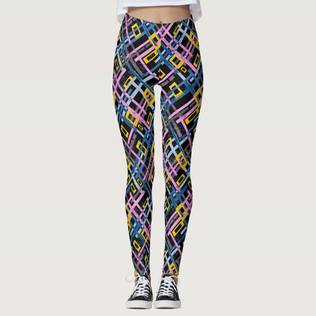 Leggings Colores brillantes geométricos impecables sha rect (Anverso)