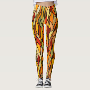 Leggings Colores cálidos Abstract Fall