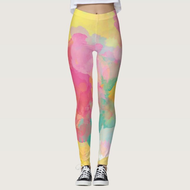 Leggings Colores de agua Pastel (Anverso)