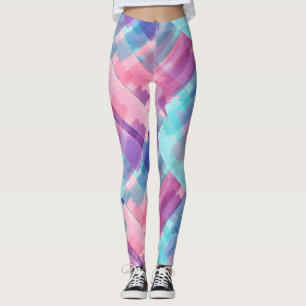 Leggings Colores de agua pintados en las piernas de las muj