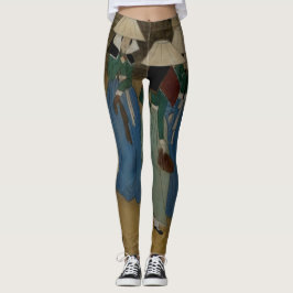 Leggings Colores de arte antiguo y soleado en