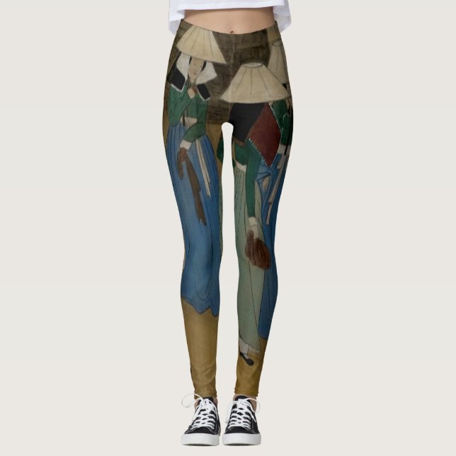 Leggings Colores de arte antiguo y soleado en (Anverso)