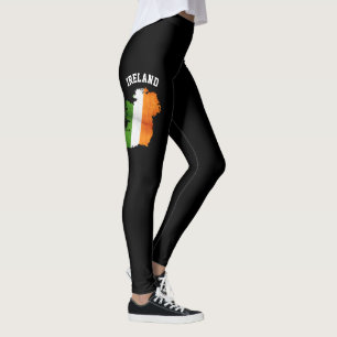 Leggings Colores de bandera de Irlanda, elegantes colores f