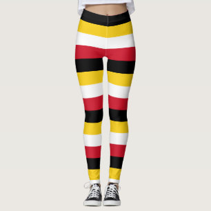 Leggings Colores de bandera de Papúa Nueva Guinea horizonta