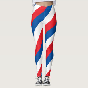 Leggings Colores de bandera nacional de Corea del Norte a r