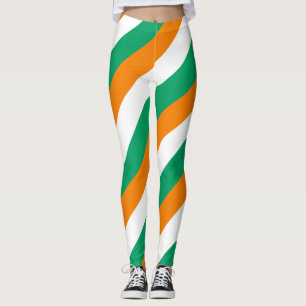 Leggings Colores de bandera nacional de Costa de Marfil a r