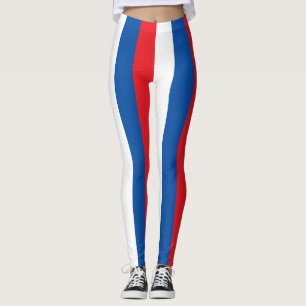 Leggings Colores de bandera nacional de Eslovaquia con tira