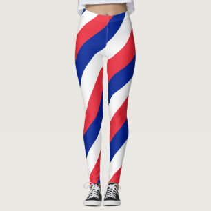 Leggings Colores de bandera nacional de Francia en diagonal