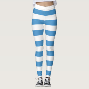 Leggings Colores de bandera nacional de Guatemala con franj