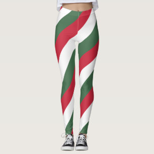 Leggings Colores de bandera nacional de Hungría en diagonal