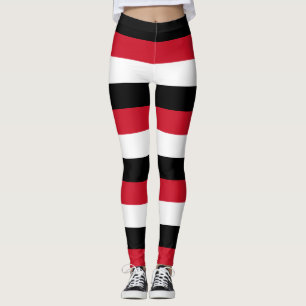Leggings Colores de bandera nacional de Irak con franjas ho
