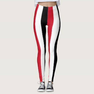 Leggings Colores de bandera nacional de Iraq con franjas ve