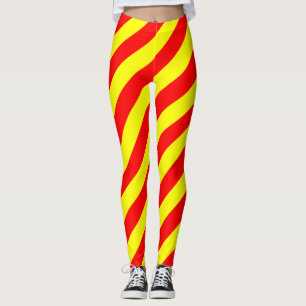 Leggings Colores de bandera nacional de Kirguistán en diago