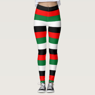 Leggings Colores de bandera nacional de los Emiratos Árabes