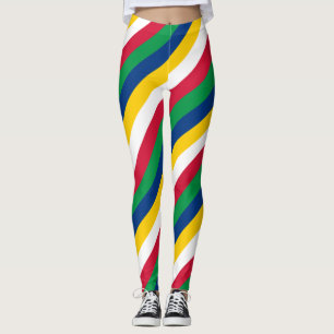 Leggings Colores de bandera nacional de Namibia en diagonal