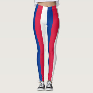 Leggings Colores de bandera nacional de Nepal con franjas v