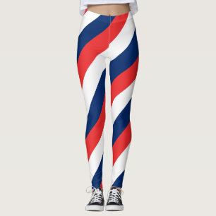 Leggings Colores de bandera nacional de Noruega diagonales