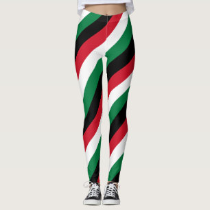 Leggings Colores de bandera nacional de Siria en diagonal a
