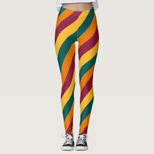 Leggings Colores de bandera nacional de Sri Lanka en diagon