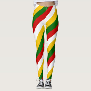 Leggings Colores de bandera nacional de Tayikistán en diago