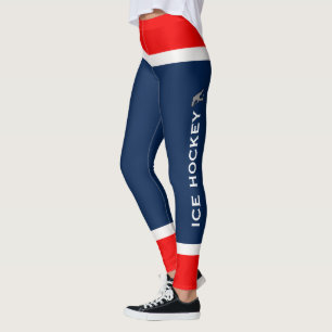 Leggings Colores de equipo personalizados: piernas de hocke