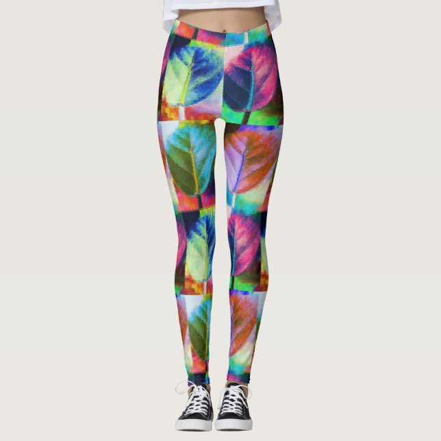 Leggings Colores de hojas (Anverso)