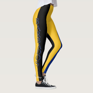 Leggings colores de la bandera de Barbados