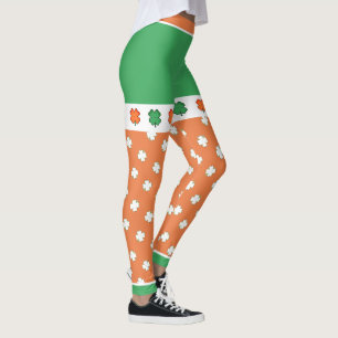 Leggings Colores de la bandera de IRISH con 4 tazones de ho