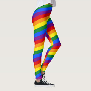 Leggings COLORES DE LA BANDERA DEL ARCOÍRIS franjas + tus i