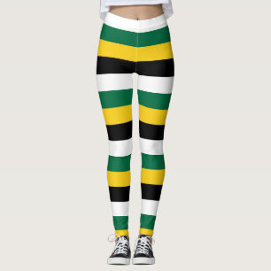 Leggings Colores de la bandera nacional de Dominica con fra
