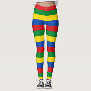 Leggings Colores de la bandera nacional de Etiopía con band