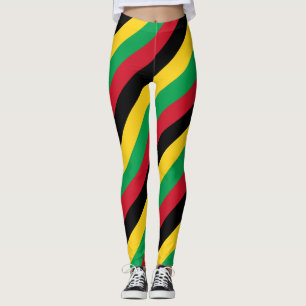 Leggings Colores de la bandera nacional de Guinea-Bissau Le