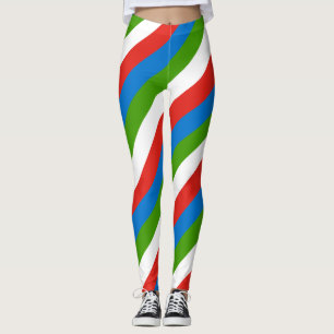 Leggings Colores de la bandera nacional de Guinea Ecuatoria