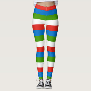 Leggings Colores de la bandera nacional de Guinea Ecuatoria