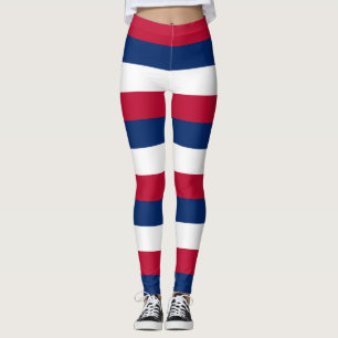 Leggings Colores de la bandera nacional de Liberia con fran