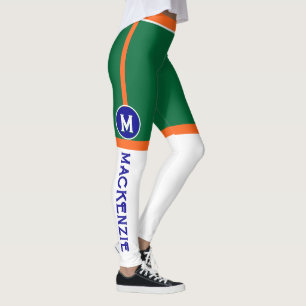 Leggings Colores de la bandera nacional india con MONOGRAMA
