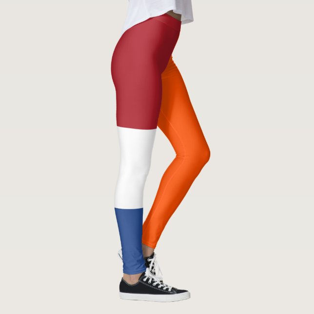 Leggings Colores de las banderas de naranja azul rojo holan (Derecha)