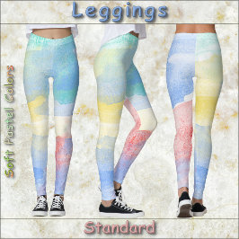 LEGGINGS - Colores de pasteles suaves