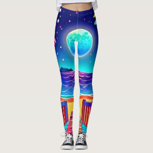 Leggings Colores de playa iluminados por luna