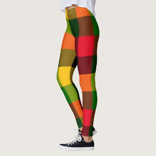 Leggings Colores de Rasta Reggae Africano Diseño de Patrón