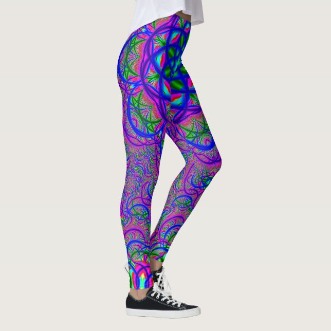 Leggings Colores del fractal (Derecha)