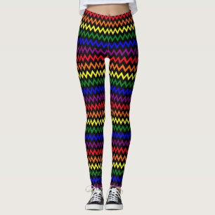 Leggings Colores del orgullo zigzag