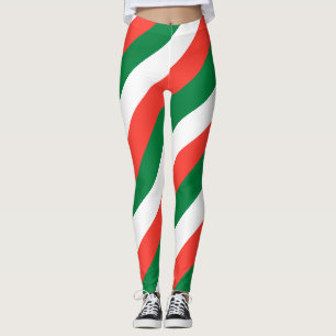 Leggings Colores diagonales de bandera nacional de Madagasc