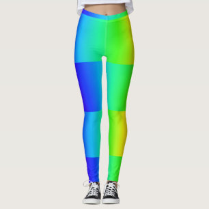 Leggings Colores fluorescentes y suaves del arcoiris