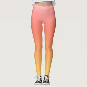 Leggings Colores lisos - Color amarillo a rosa oscuro