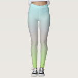 Leggings Colores Pastel Brillantes Gradiente Verde Rosa Azu<br><div class="desc">Un gradiente de arte digital azul brillante,  rosa y verde. Diseño para sus leggings modernas y más.</div>