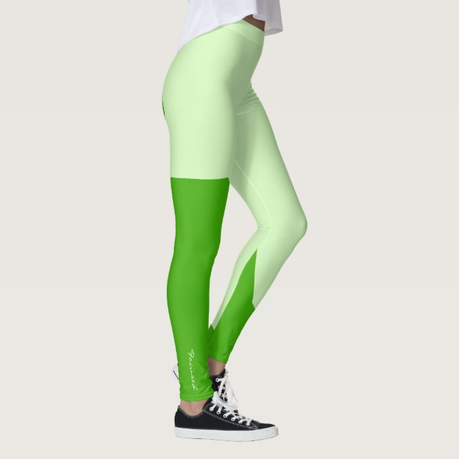 Leggings Colores Pastel concentrados Piernas verdes turques (Derecha)