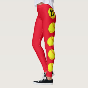 Leggings Colores personalizados y número Jersey