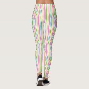 Leggings Colores verdes de color rosa azul amarillo moderno